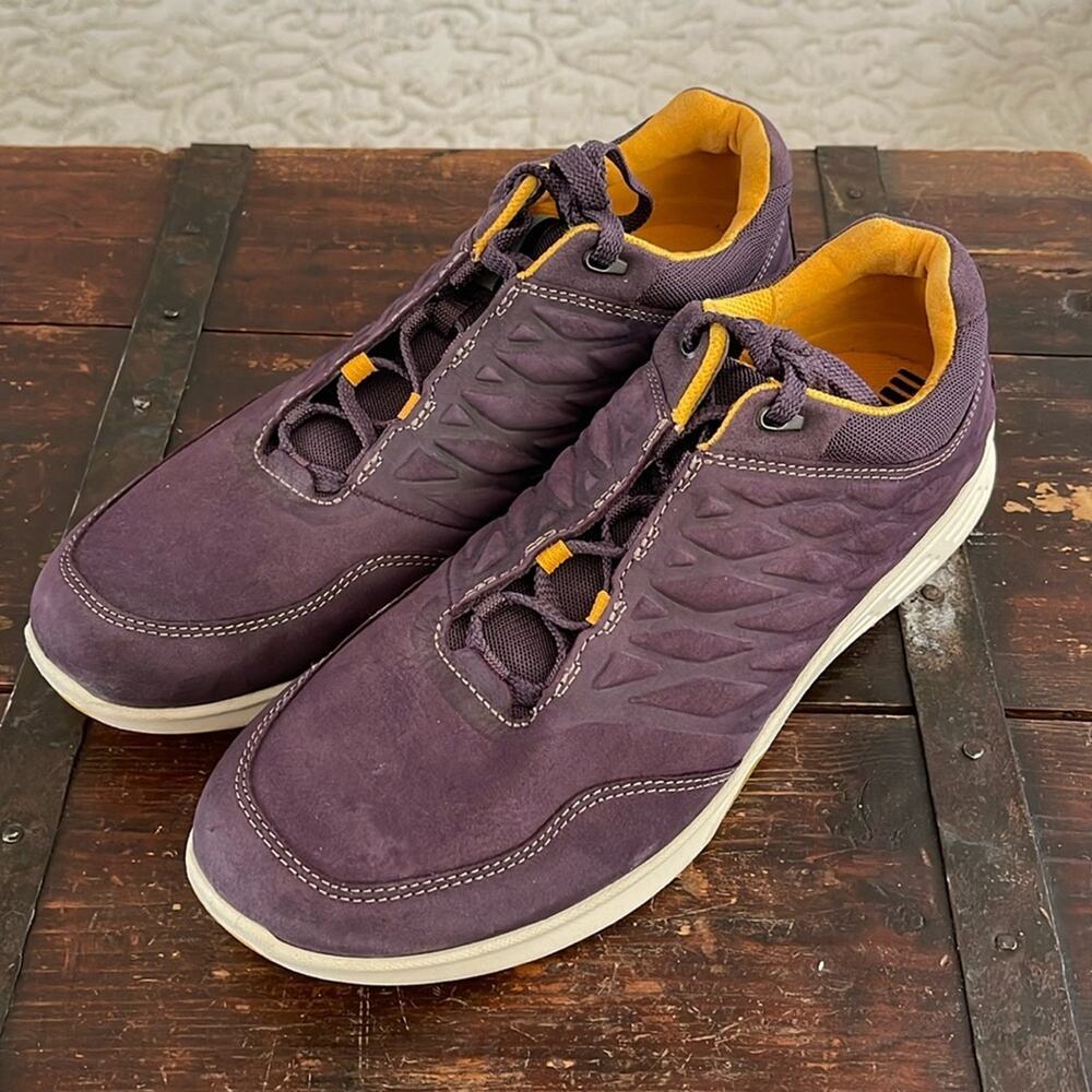 Ecco Purple Leather Exceed Low Sneaker Size 40